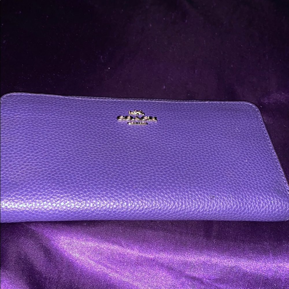 Purple Coach Wallet